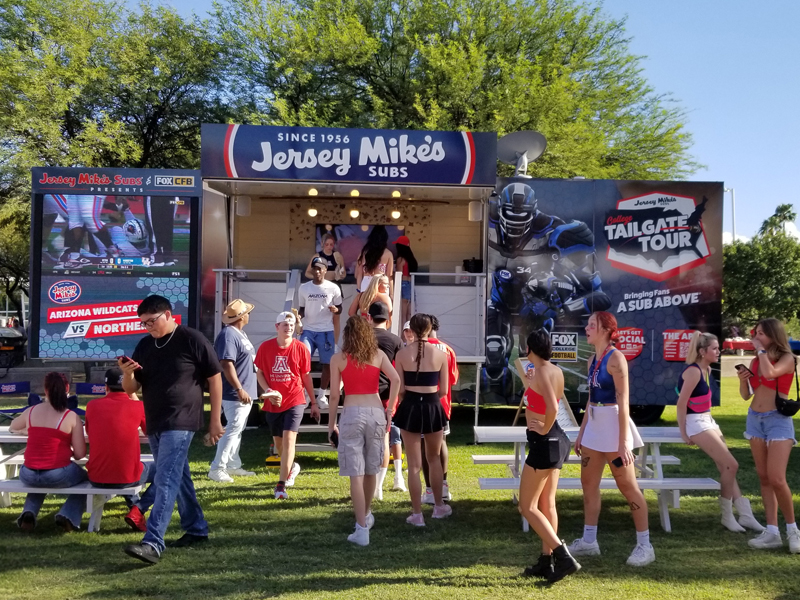 Jersey Mikes Tailgate Tour Promo Truck Arizona 2023 800x600